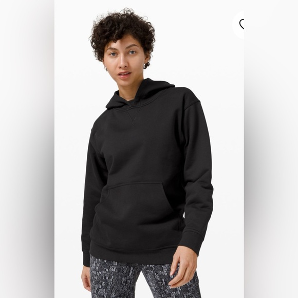 lululemon athletica Sweaters - Lululemon All Yours Hoodie
French Terry Black Black Size 6 NWT